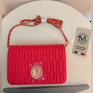 Valentino Orlandi Vibrant Pink Crossbody Bag